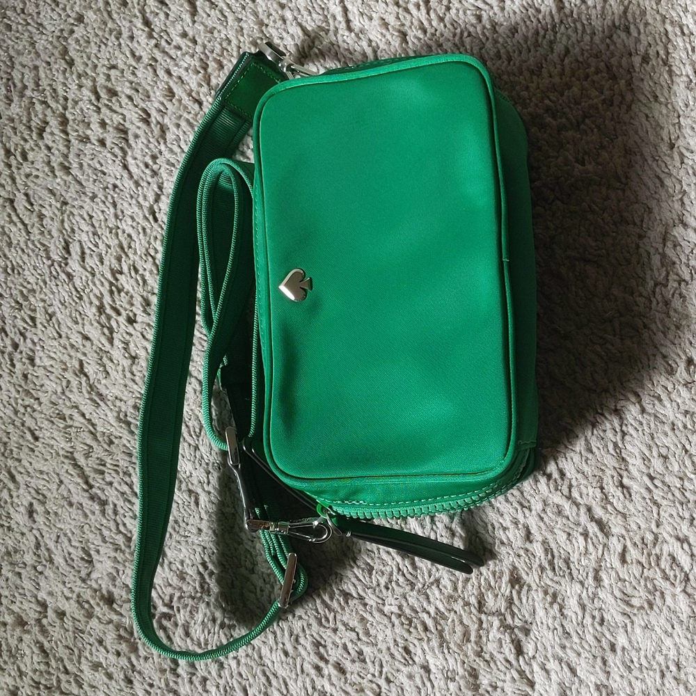 Kate Spade Jae Nylon Small Camera Bag Green Bean RARE